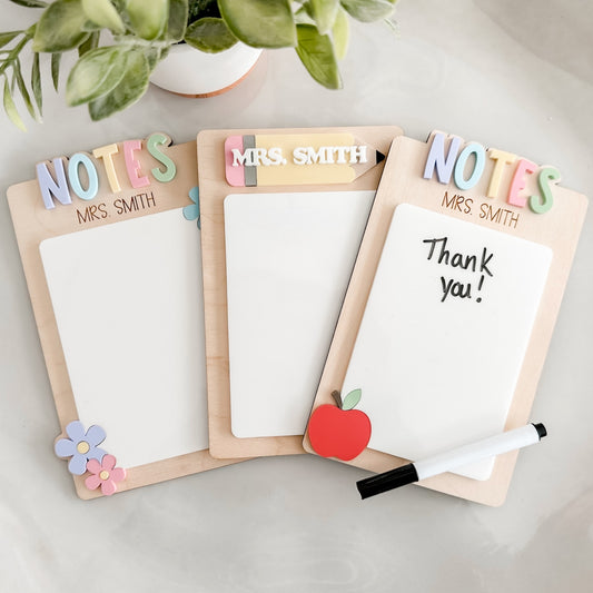 Teacher Dry Erase Notepad