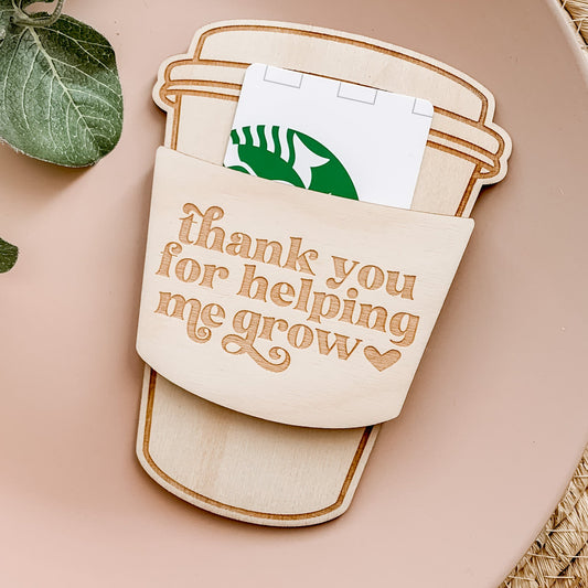 Coffee Gift Card Holder