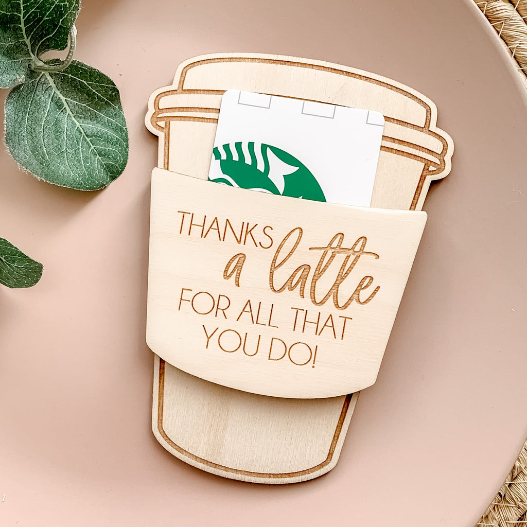 Coffee Gift Card Holder
