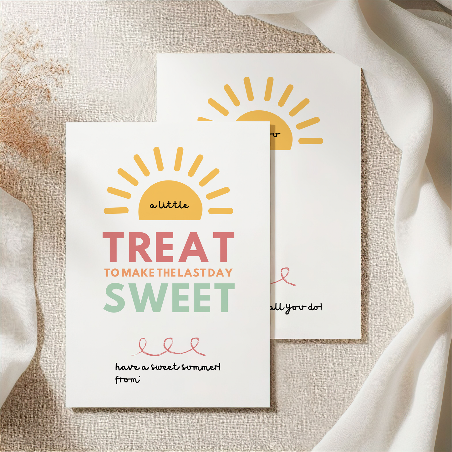 Teacher Paper Gift Card Holder